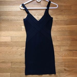 BCBG black bandage dress